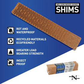 Nelson Wood Shims 8-inch packs are proudly made in the USA