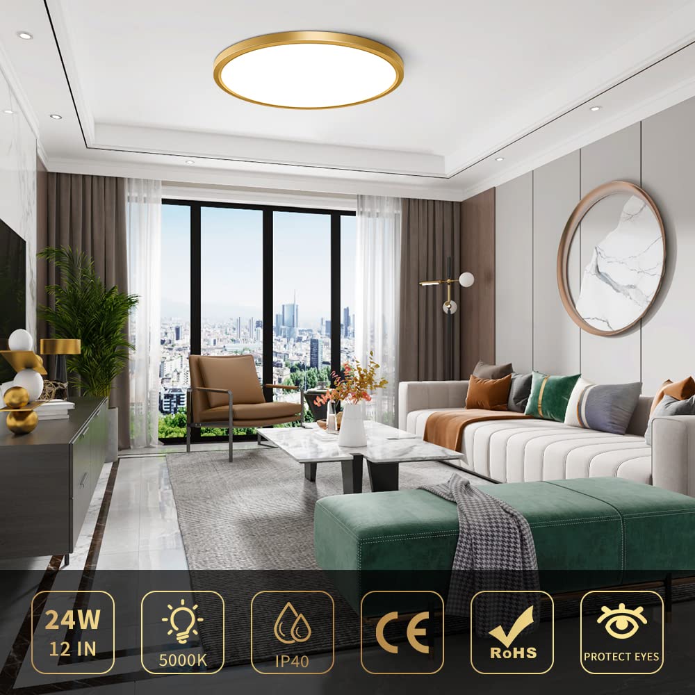 NELTBESIN flush-mount during ceiling installation demonstrates easy two-step setup.