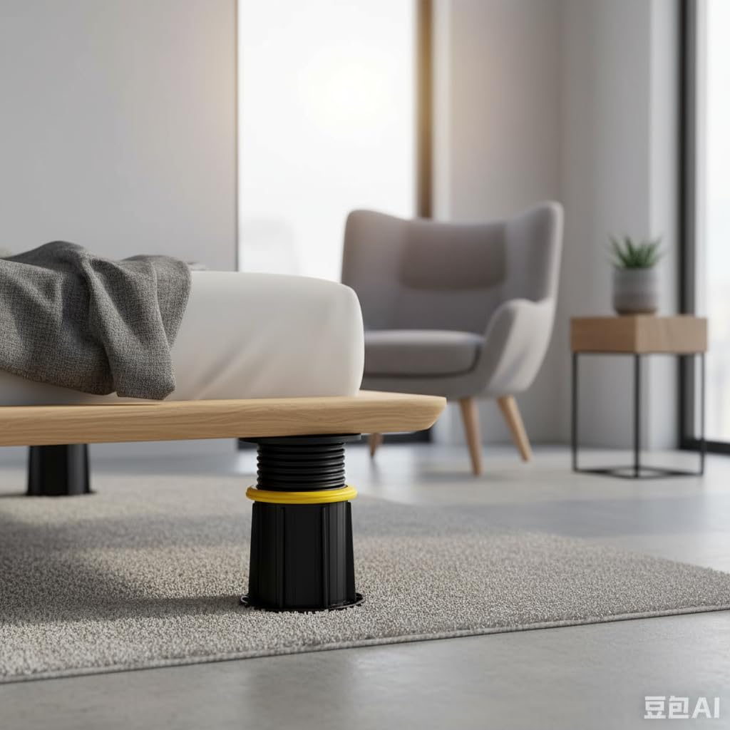 NENOWOND thick-diameter bed legs provide high load capacity and reliable support.