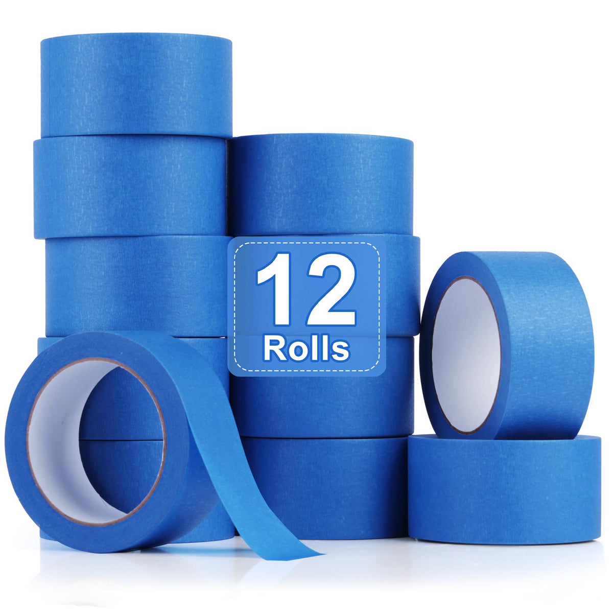 NEOACT blue painters tape rolls ready for precise masking and clean lines.