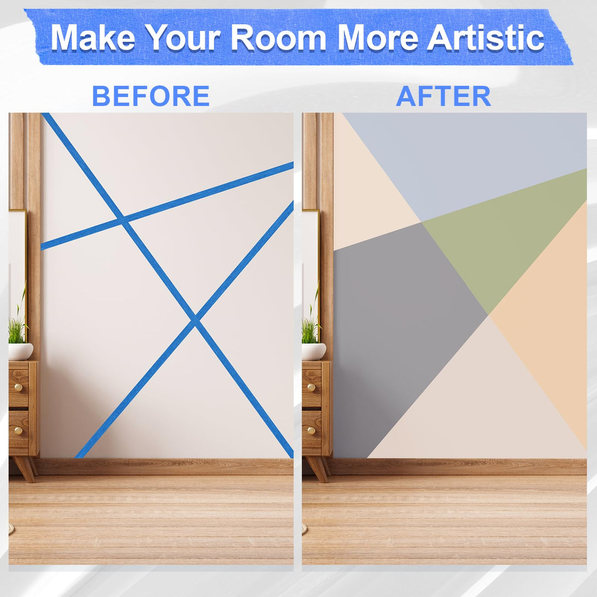 NEOACT tape suitable for multiple surfaces like wood and glass.
