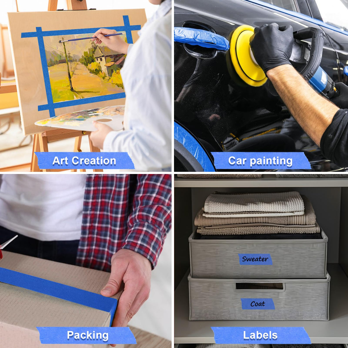 NEOACT tape storage tip keeps adhesive effective when stored cool and dry.