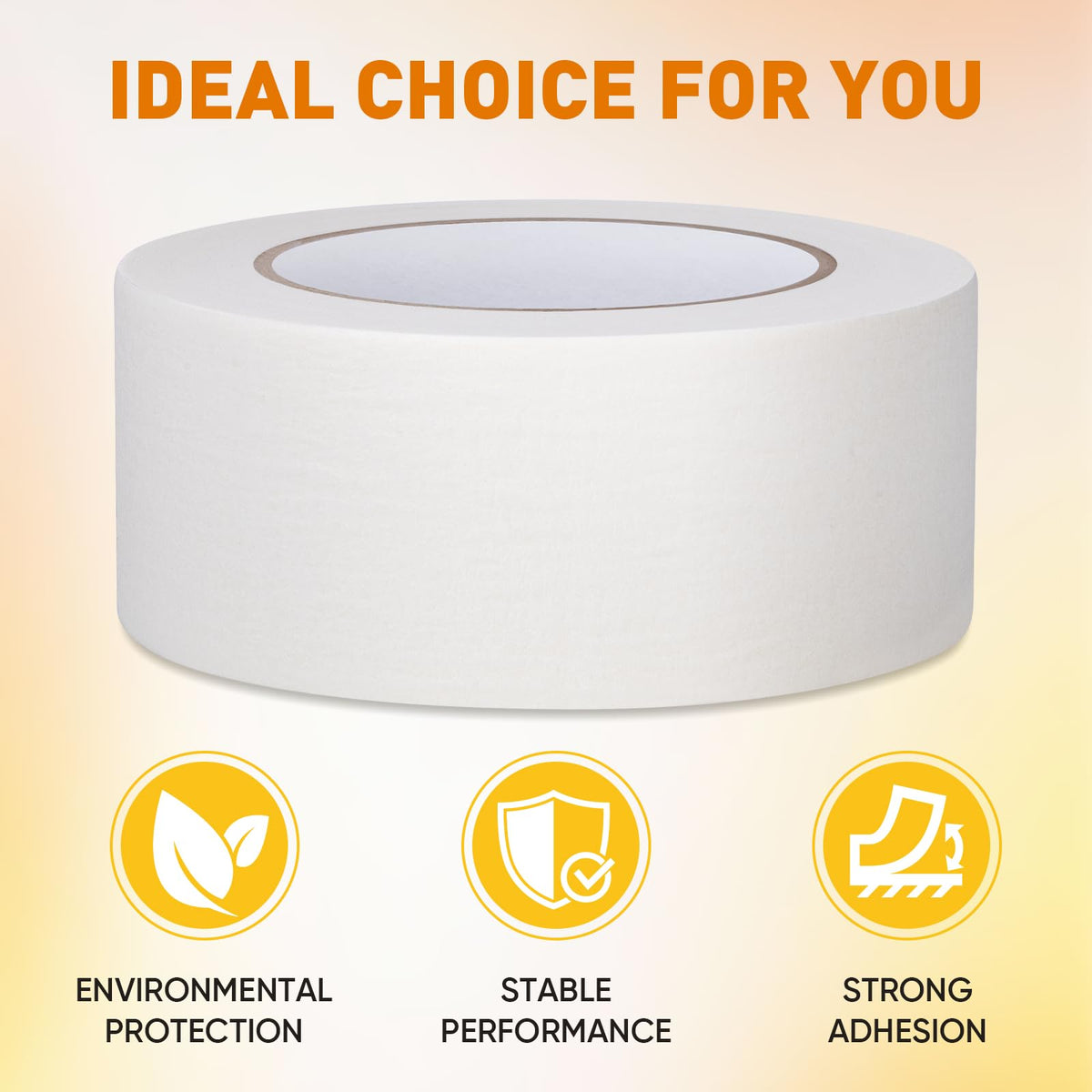 NEOACT white tape can be torn by hand easily.