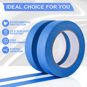 NEOACT blue masking tape demonstrates residue-free removal from delicate surfaces after painting