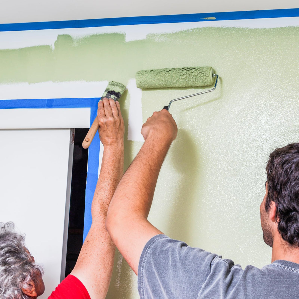 NEOACT tape used on walls, wood, glass in a typical indoor/outdoor setting