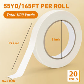 NeoAct white painter's tape enhances handwriting visibility for labeling.