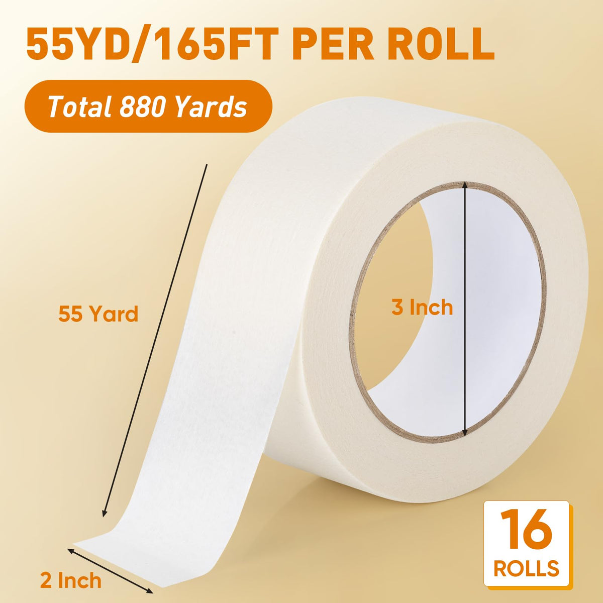 NEOACT masking tape offers wide coverage for large-area work.