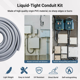 Neoaider connectors—5 straight and 5 angle fittings for flexible routing.