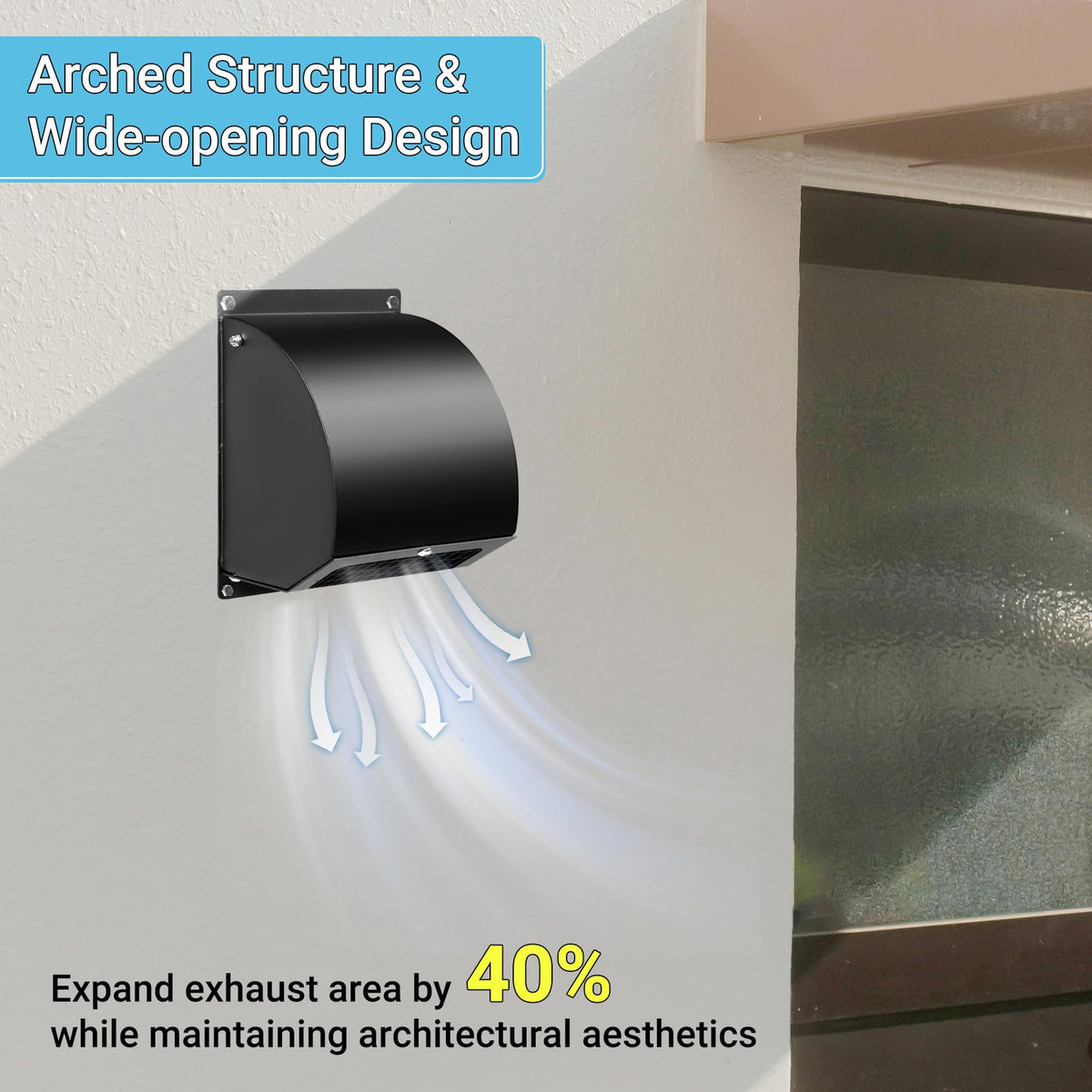 Neoaider arched-hood design enhances airflow and exterior aesthetics.