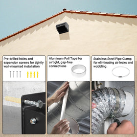 Neoaider duct compatibility for rigid and flexible hoses.