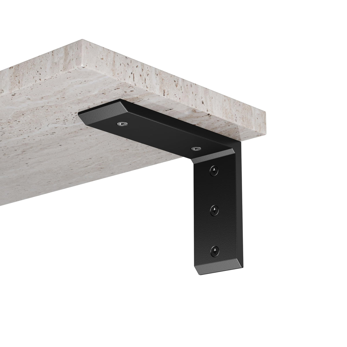 NEODROP bracket under counter installation highlights hidden support and knee clearance.