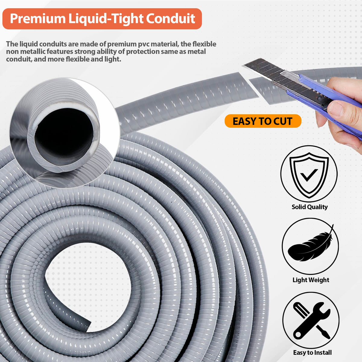 Neorexon five 90-degree fittings enable tight-angle routing in compact spaces.