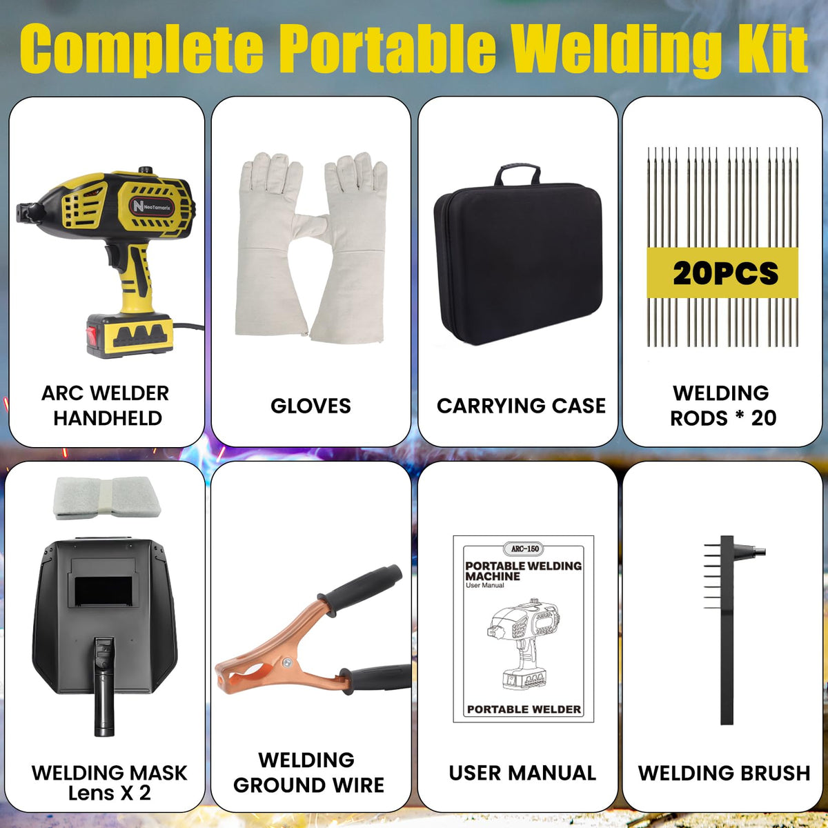NeoTamarix carrying case keeps tools organized during transport and storage.