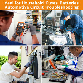 Neoteck DMM includes test leads and clips for versatile measurements.