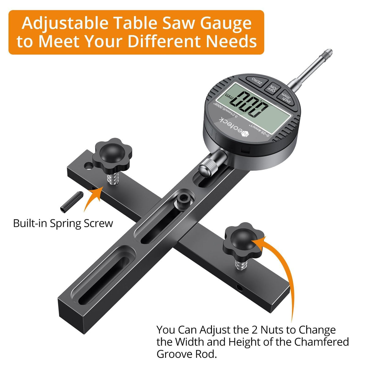 Neoteck quick installation tools and protective storage case for portability.