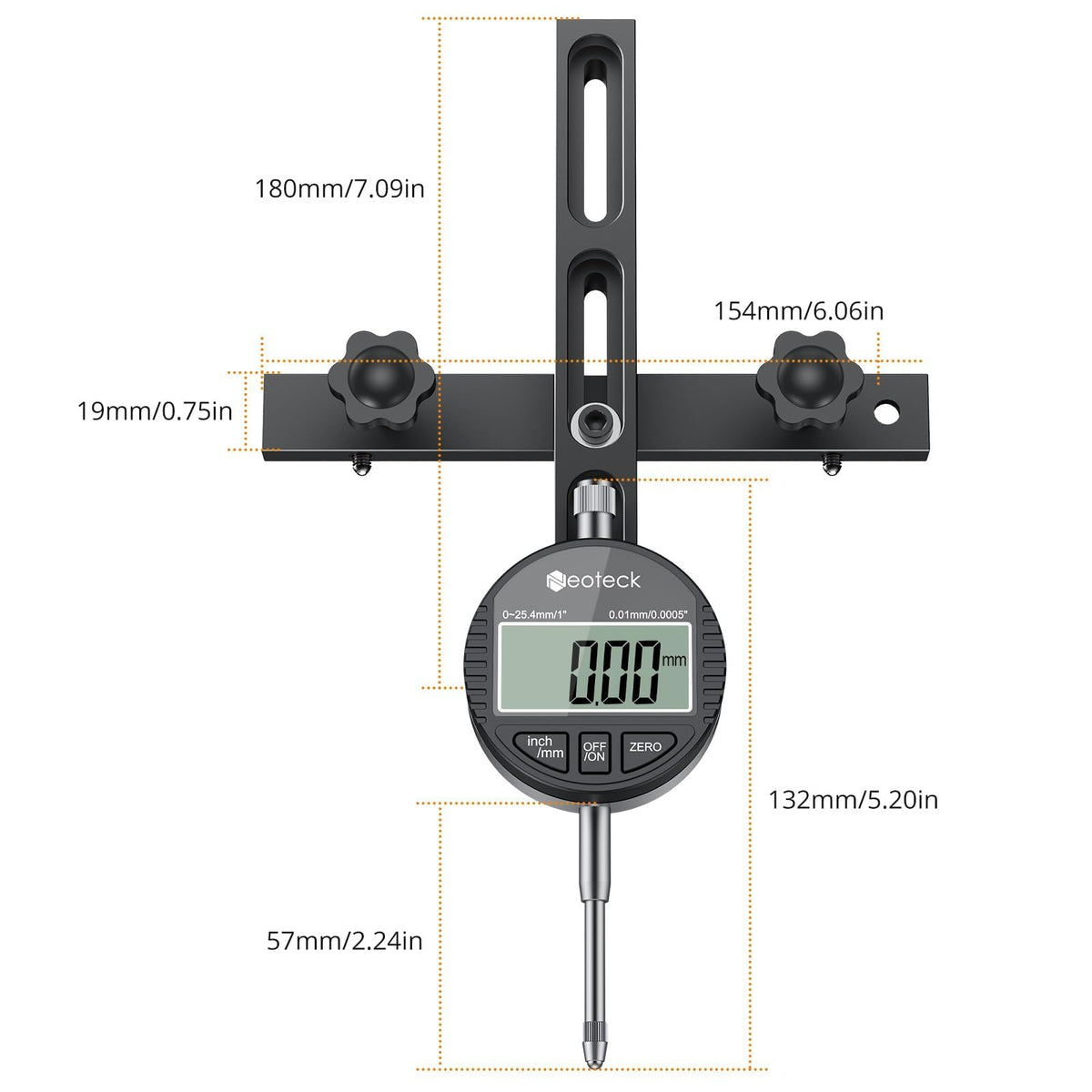 Neoteck compatible with 3/4 inch grooves for versatile use.