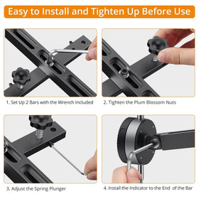 Neoteck smart bar self adjusting fit helps quick setup.