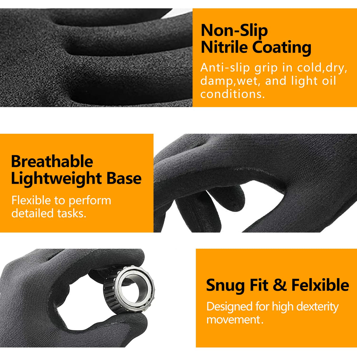 NEOTRIL Safety Gloves EN388 rating label indicating protective standards