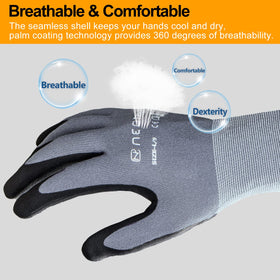 NEOTRIL Safety Gloves ergonomic 3D fit improving fingertip sensitivity