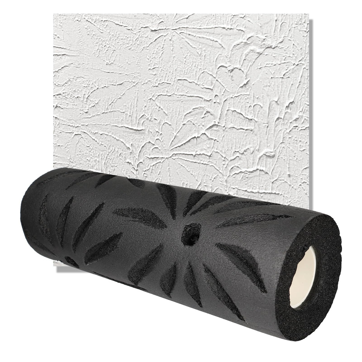 Neowah 9in poinsettia pattern drywall roller for decorative wall texture.