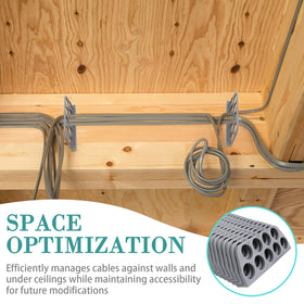Neowah 20-pack for professional cable routing and clutter reduction