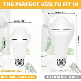 Neporal A19 emergency bulb 4-pack for extended outage coverage.
