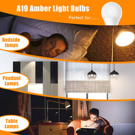 Neporal amber light bulb six-pack suitable for multiple fixtures