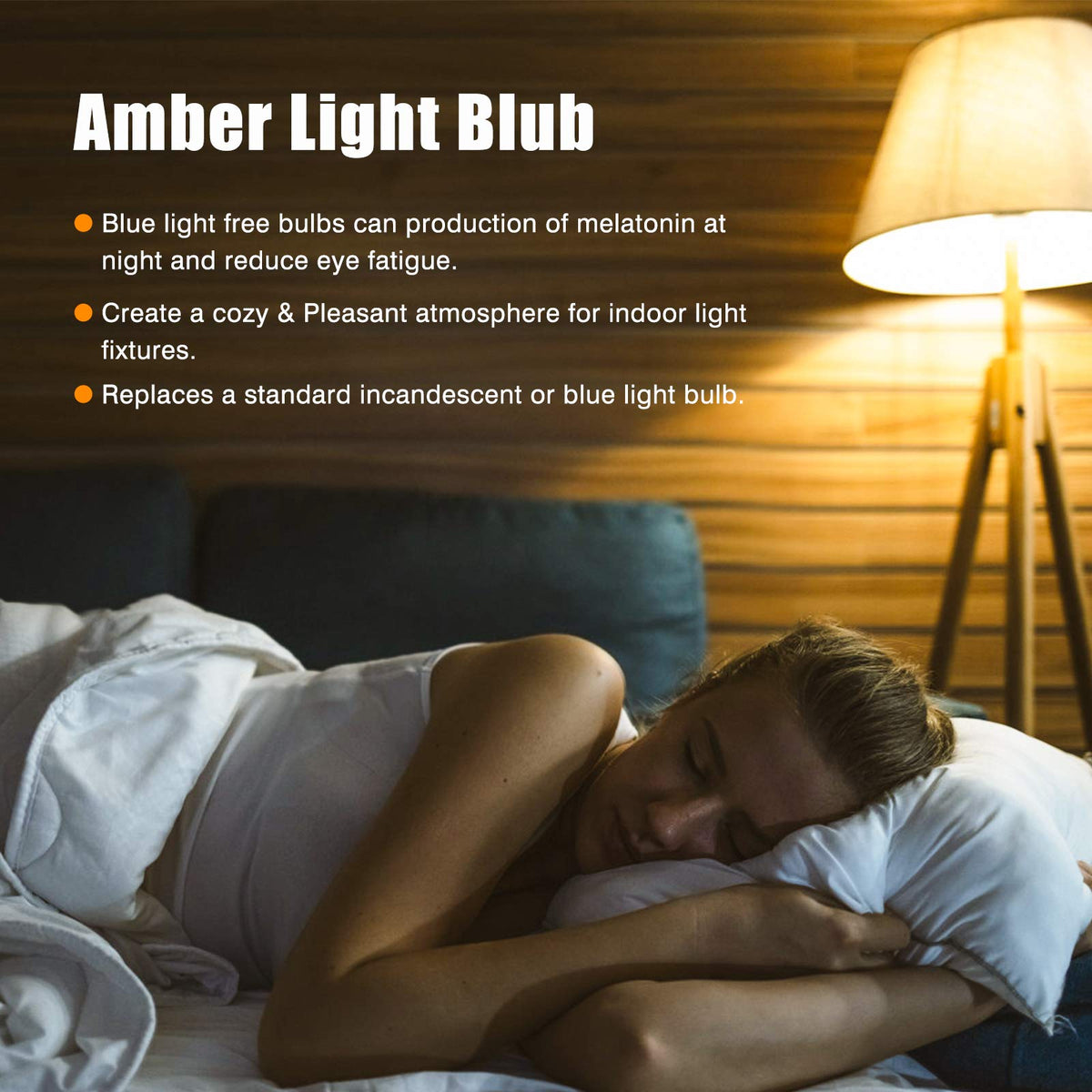 Neporal amber light bulb baby room cozy sunset ambiance