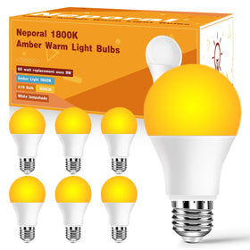 Neporal amber light bulb bedside glow for relaxing evenings