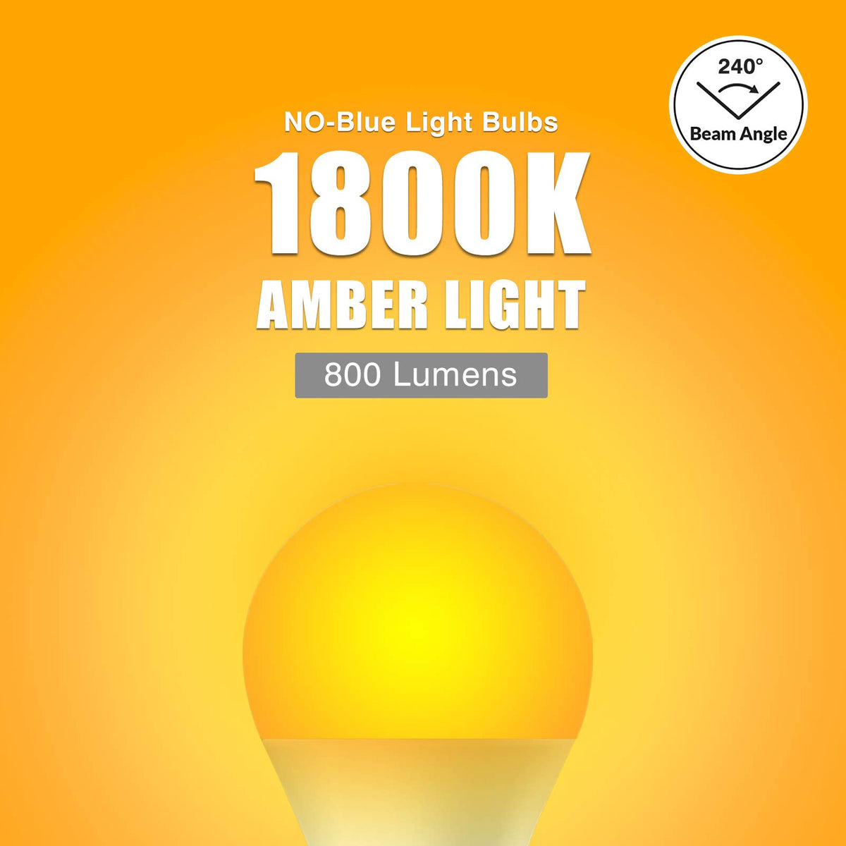 Neporal amber light bulb nursery lighting for calm bedtimes