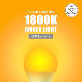 Neporal amber light bulb nursery lighting for calm bedtimes