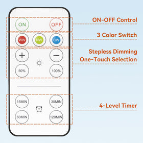 Neporal MagicGlow USB charging cable included for quick recharge.