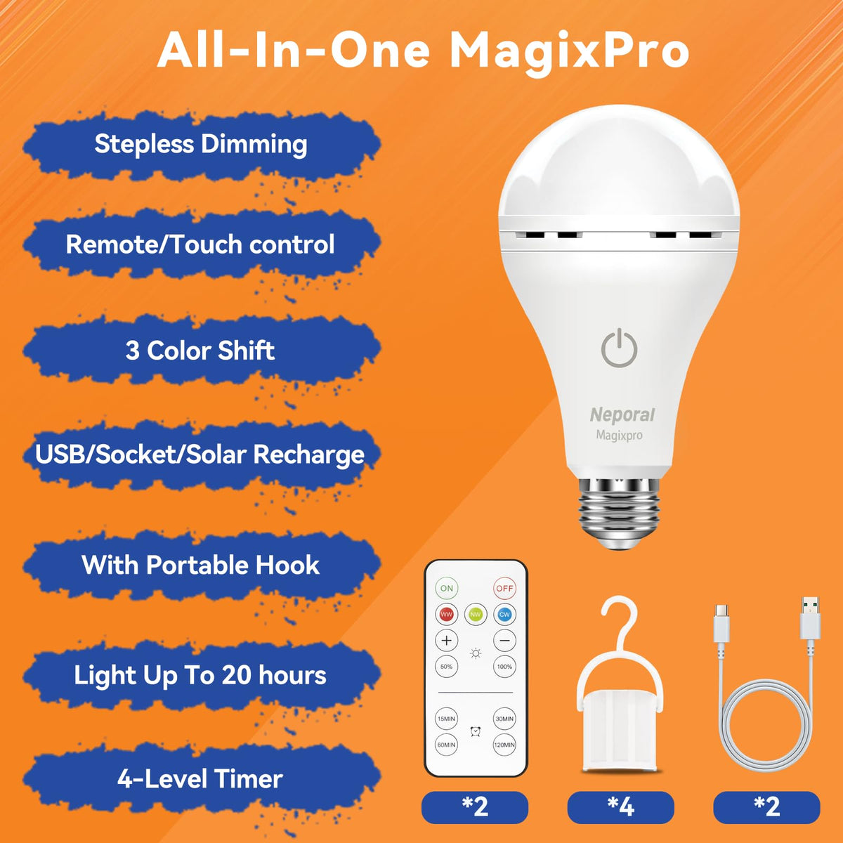 Neporal MagixPro plug free design for use without outlets