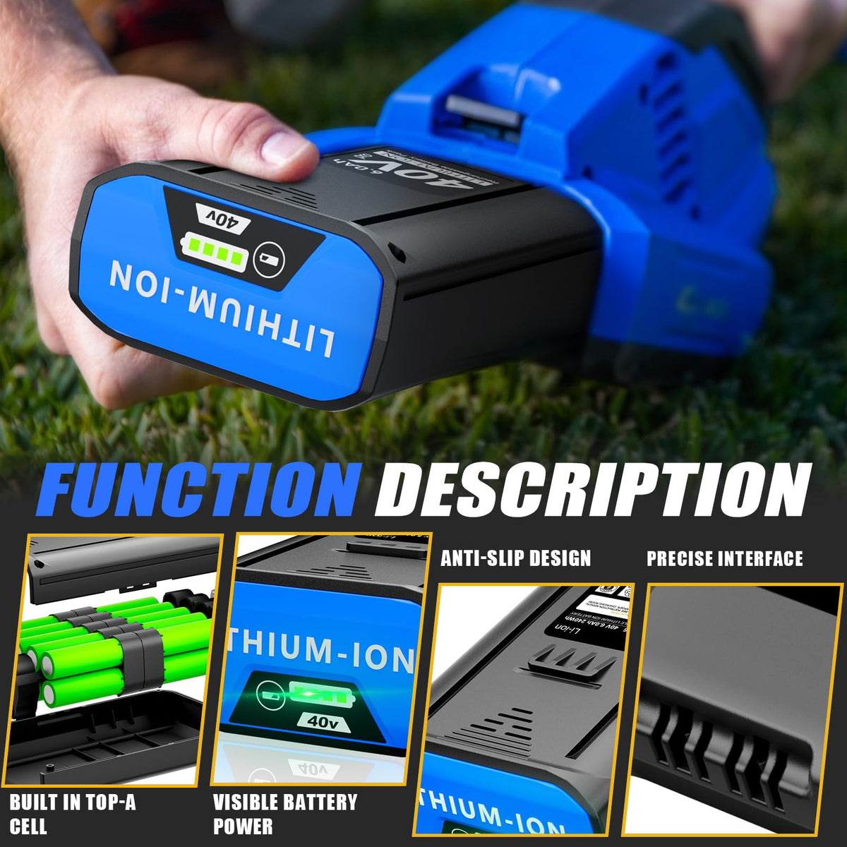 NEPOWILL 40V battery demonstrates charger compatibility with Kobalt models