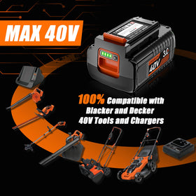 NEPOWILL 40V battery compact design fits tools with balance and ease.