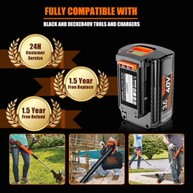 NEPOWILL 40V battery specs 120Wh and 3000mAh for longer runtime.
