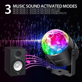 NEQUARE disco ball lights colorful beams create immersive dance floor ambiance