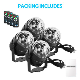 NEQUARE disco ball lights in action on stage with colorful beams