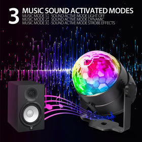 NEQUARE disco ball lights wall-mount option expands placement choices.