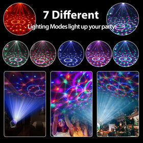 NEQUARE disco ball lights mounted on wall for space-saving ambience