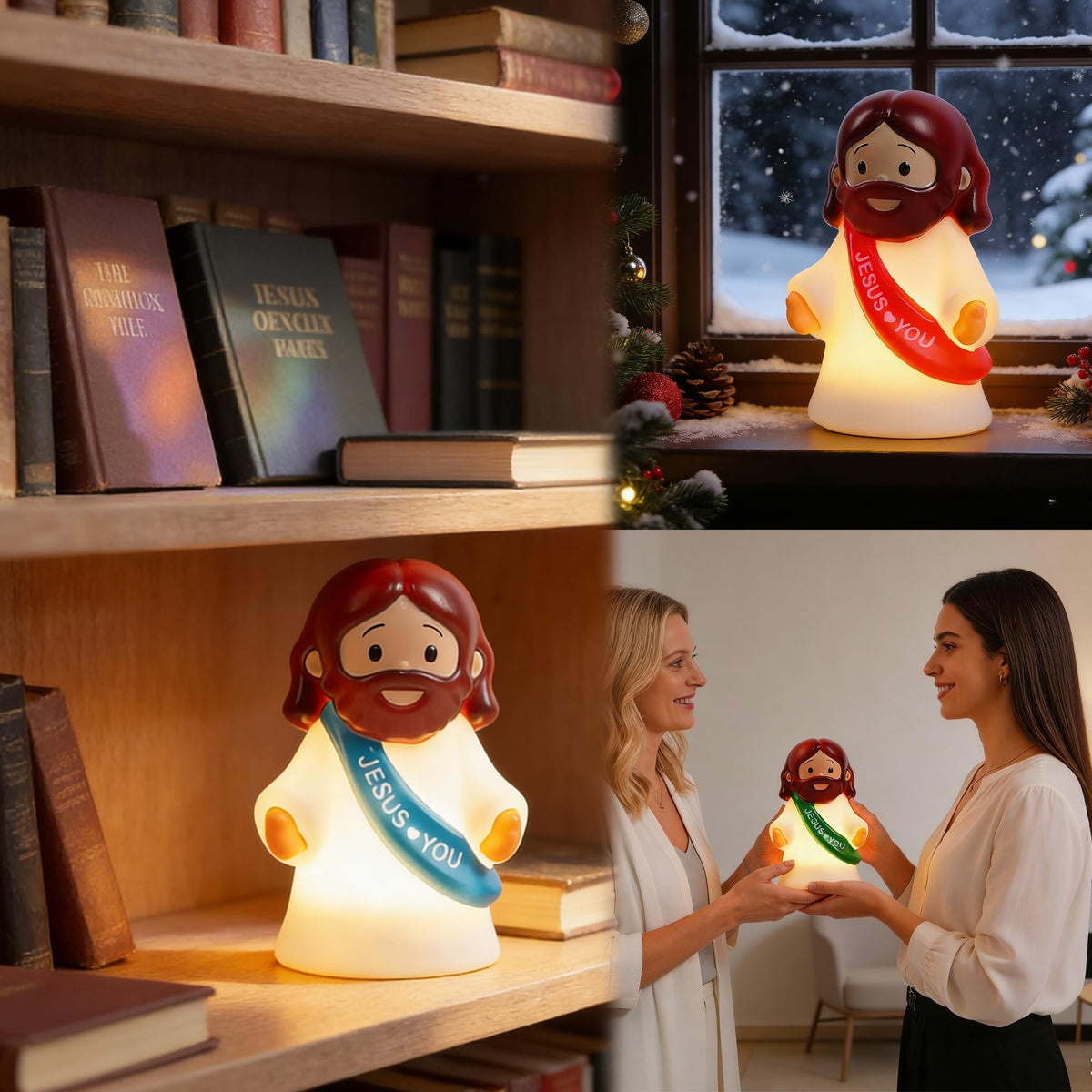 NEROSUN Christian decor lamp enhances prayer corners and meditation spaces.