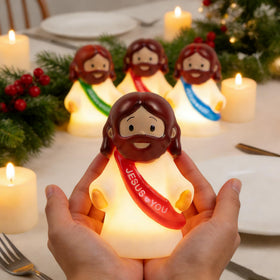 NEROSUN Easter prayer corner lamp adds serene ambiance.