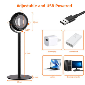Neroupe sunset lamp eco-friendly materials emphasizing sustainable design