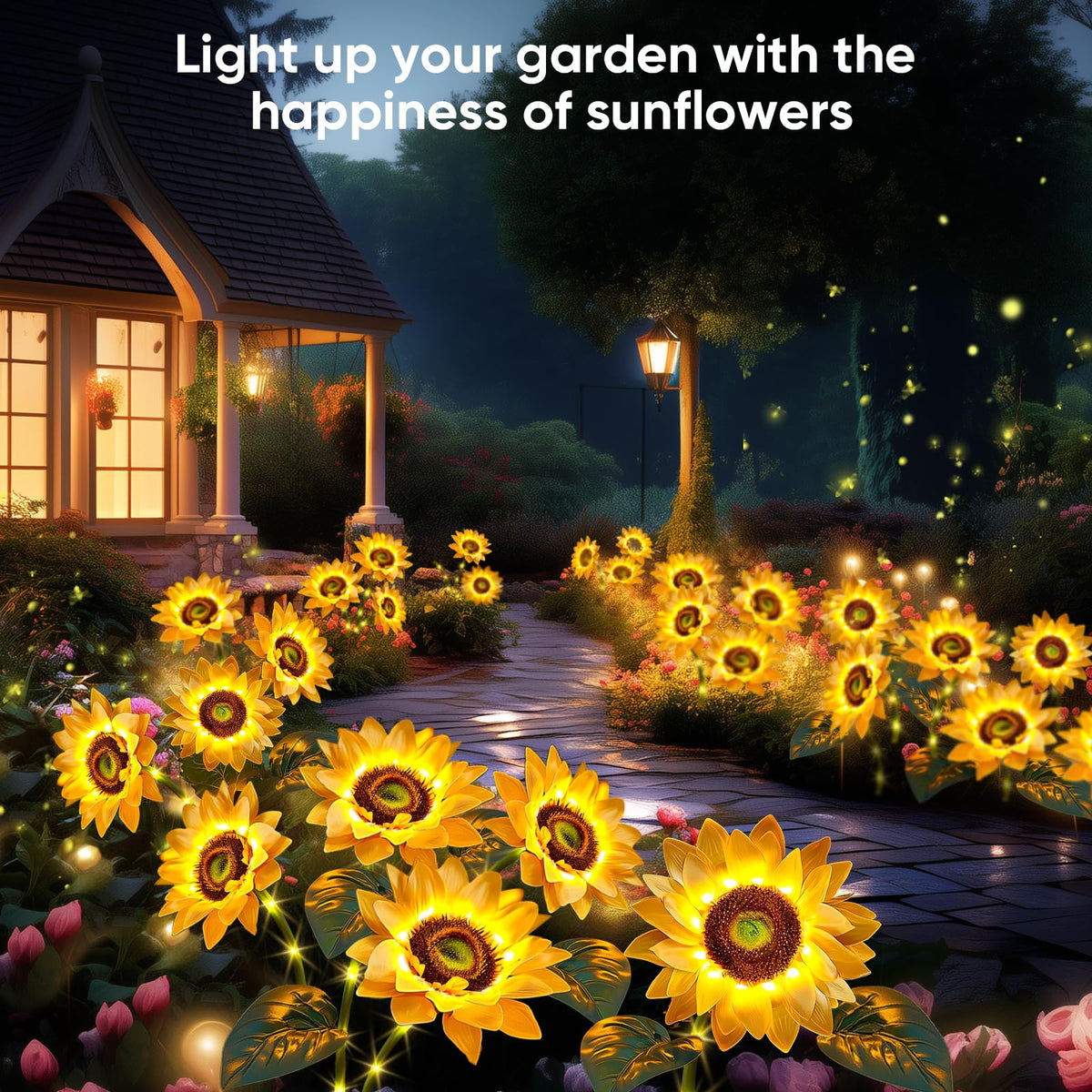 NESSTU Solar Flowers with Auto On/Off sensor for easy use