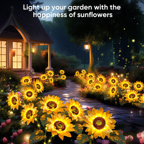 NESSTU Solar Flowers with Auto On/Off sensor for easy use