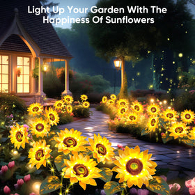 NESSTU solar flowers ideal yard decor or gift for mom or grandma