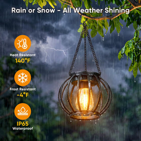 NESSTU solar lanterns warm white LED create ambient mood.