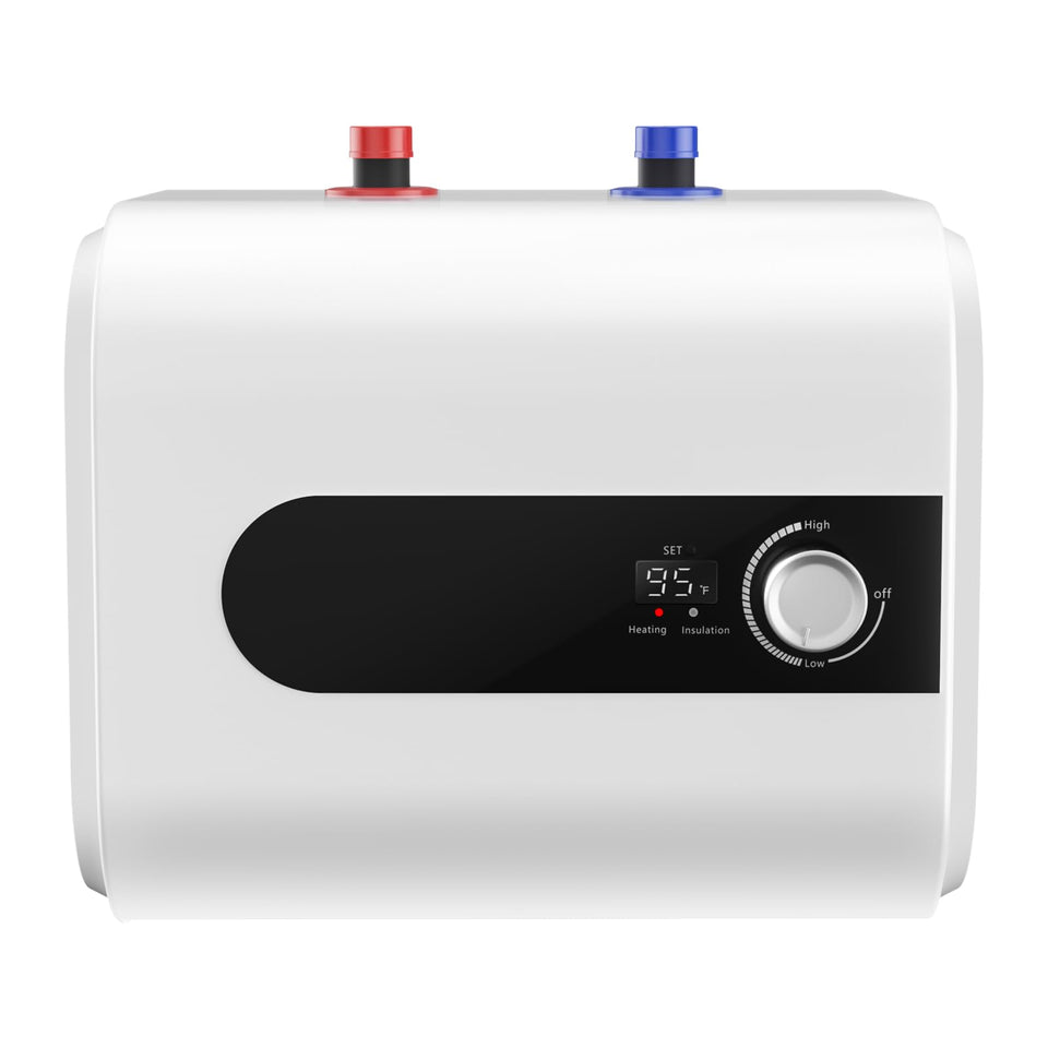 Nessxa mini-tank heater under-sink design offers compact hot water at hand.