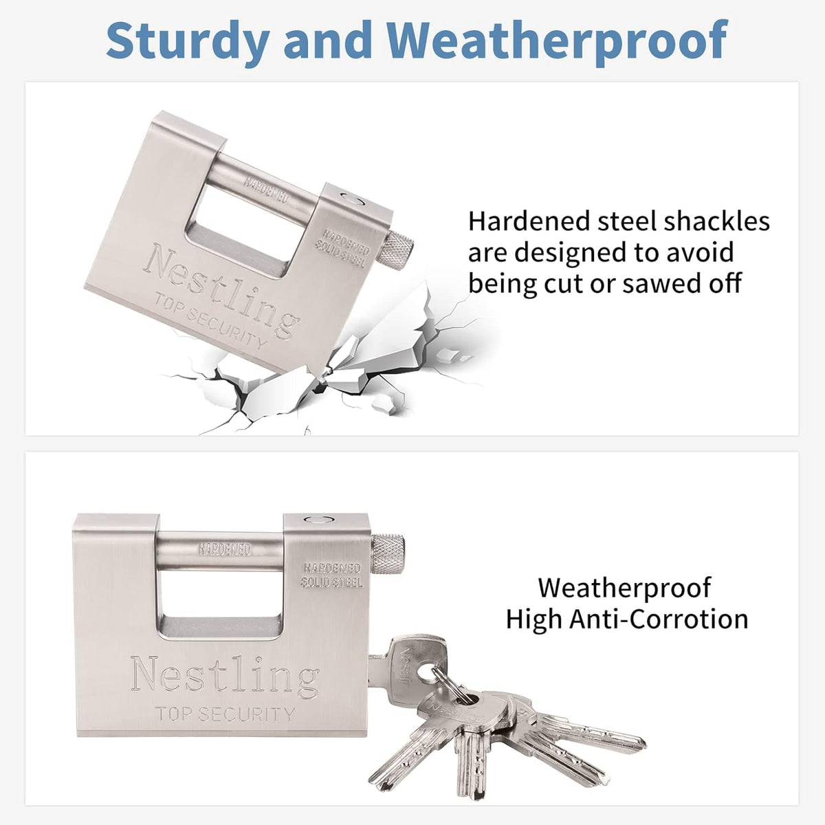 Nestling keyed-different system ensuring unique keys for every lock.