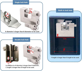Nestling weatherproof padlock designed to resist moisture and corrosion.